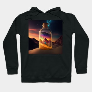 Glass bottle, mountain view Hoodie